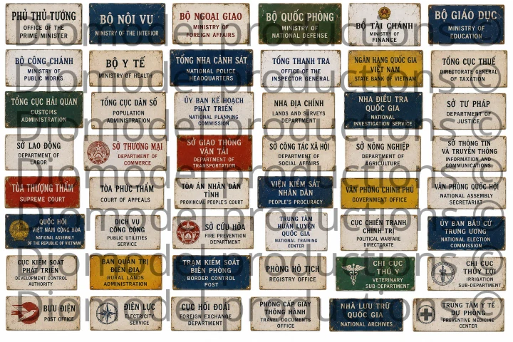 Vietnam office building signs 60‘s