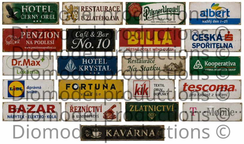 Czech modern commercial signs 2