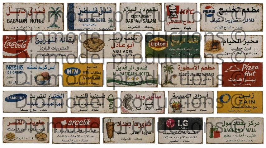 Iraqi commercial signs