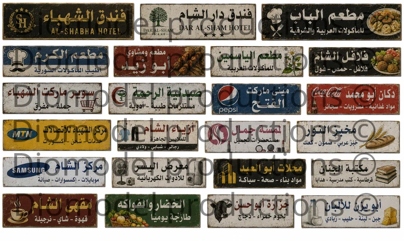Syrian commercial signs