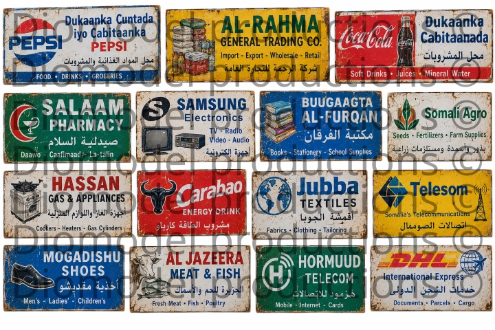 Somali shop signs