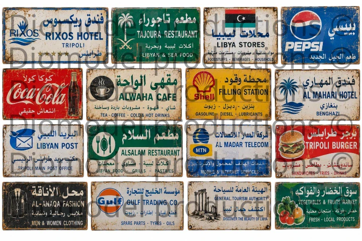 Libyan commercial signs