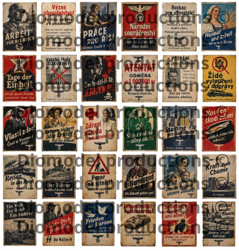 Czech posters Protektorat Böhmen und Mähren