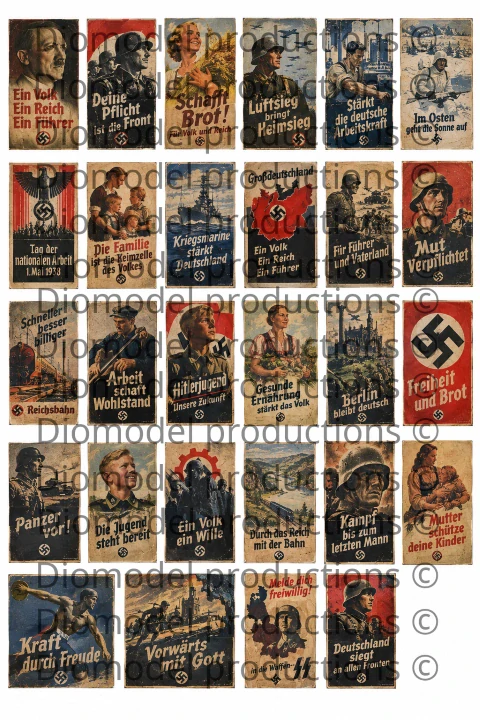 German nazi propaganda posters WW2