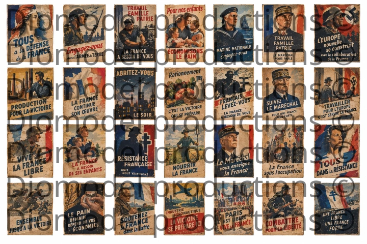 French propaganda posters WW2