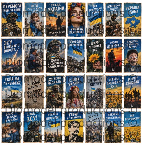 Ukrainian propaganda posters 2022