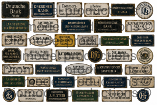 German bank signs