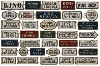 Czech cinema signs