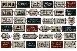 German cinema signs