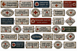 Czech red cross signs