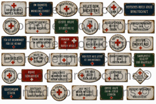 German red cross signs