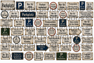 German parking signs