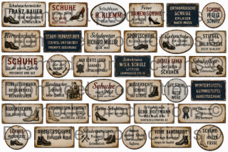 German shoemakers shop signs