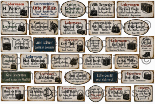 German bag makers shop signs