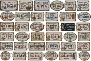 Italian patisserie signs