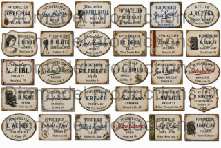 Czech photo studio signs
