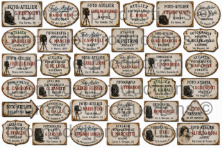Italian photo studio signs