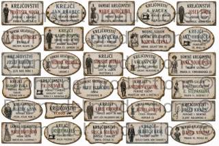 Czech dressmaker’s shop signs