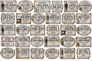Italian dressmaker’s shop signs