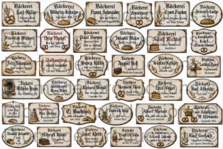 German bakery shop signs