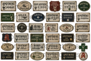German pharmacy signs