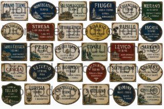 Italian baths signs
