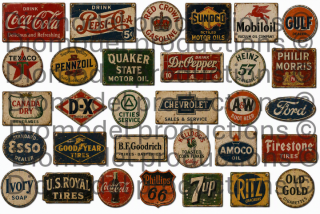 American advertising signs