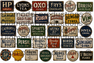 British advertising signs