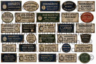 Czech watchmaker’s shop signs