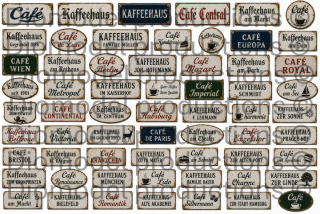 German cafe signs