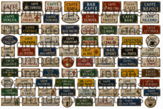 Italian cafe signs