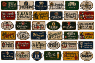 German breweries advertising signs