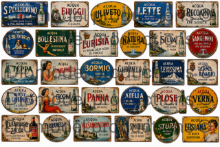 Italian mineral water signs