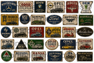 German car manufacturer ad.signs