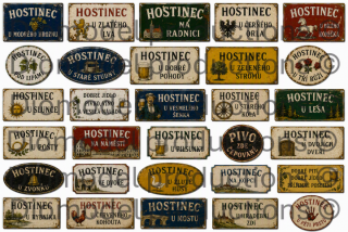 Czech pub signs