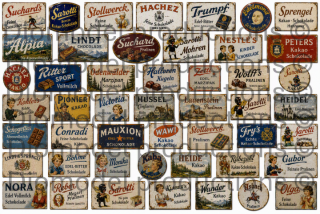 German chocolate advertising signs