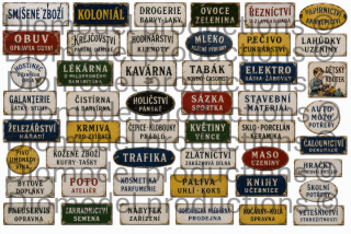 Czech store signs