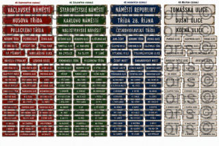 Czech street name signs 2
