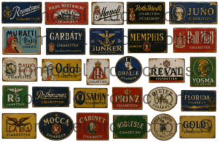 German cigarettes advertising signs