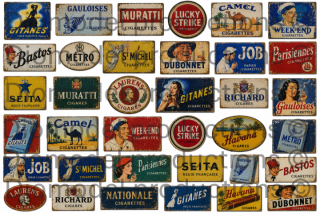 French cigarettes advertising signs 2