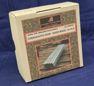 Corrugated iron - hand made 10 pcs