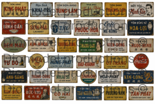 Vietnam shop signs