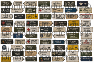 US directional signs from french territory