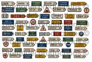 Directional signs from french territory