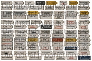 German directional signs