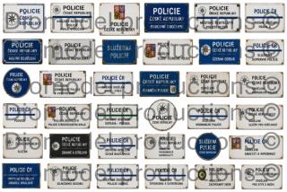 Czech modern police signs