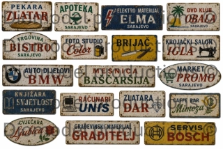 Sarajevo 1993 shop signs