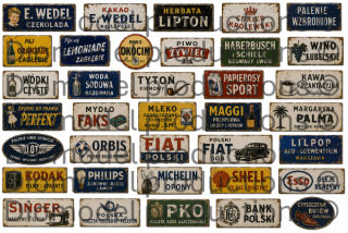 Polish advertising signs
