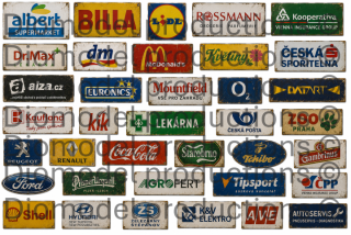 Czech modern advertising signs