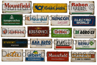Czech modern advertising signs 2
